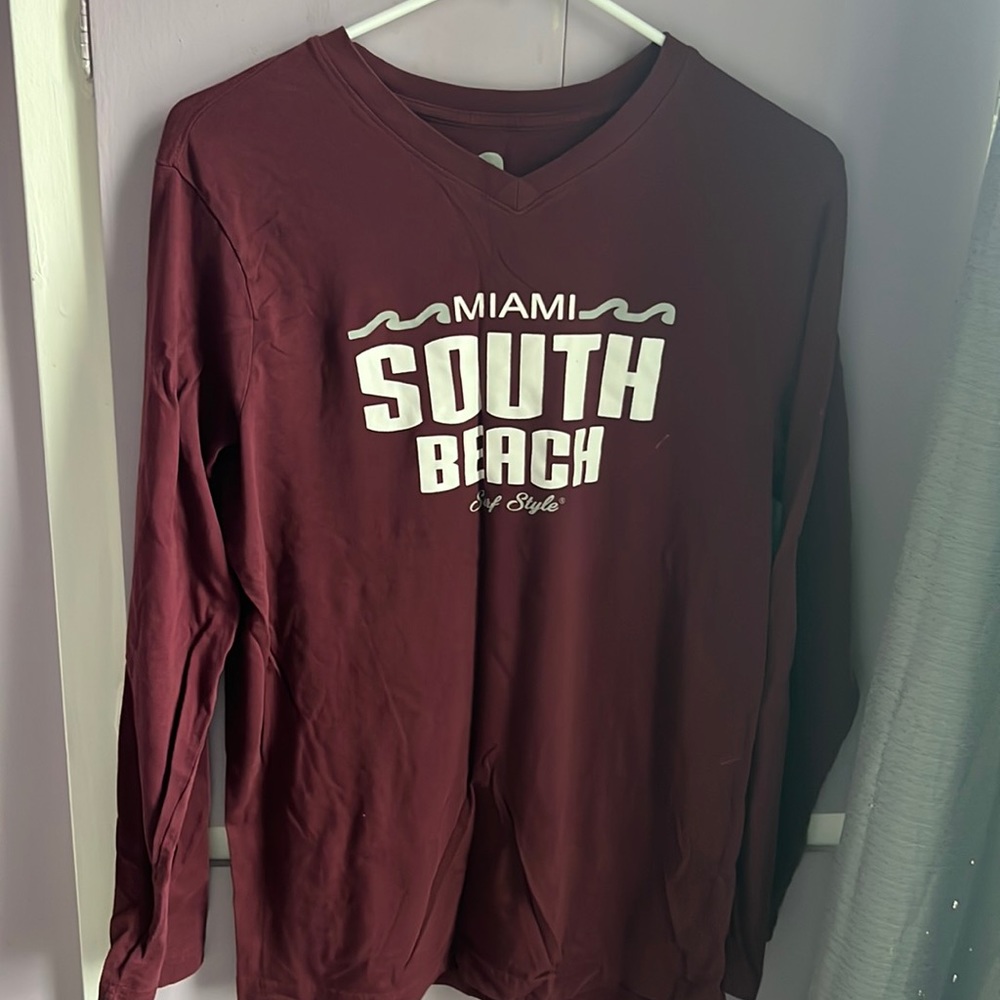 Miami South Beach V-Neck Long Sleeve